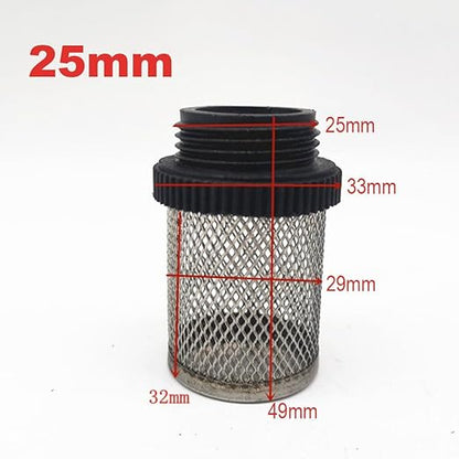 Heavy-Duty Plastic Strainer 1/2 3/4 - Male Inline Filter with Mesh Net for Pond Pumps & Greenhouse Watering(3/4")