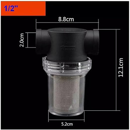 Heavy-Duty Inline Strainer Kit - 1/2 3/4 1 Inch High Pressure Filter for Farm Equipment & Garden Hose Systems(1/2")