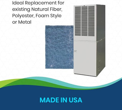 Natural Fiber Hog Hair Furnace Door Filter for Mobile, Manufactured and Modular Homes (16 x 20)