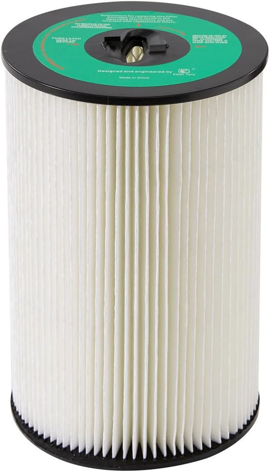 CF Clean Fairy Vacuum Cleaner Filter 1-piece Replacement for Dirt Devil/Titan 10 Inch Cartridge Filter 8107-01 for Vacuflo FC610 FC1550 Royal CS1200