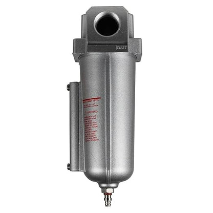 F706 3/4" in Line Compressed Air Moisture Water Filter Trap - for THB Compressors Parts Replacement F706N - Leak Proof Air Line Filter/Air Moisture Filter Separator - 225 PSI 2.7 oz Silver