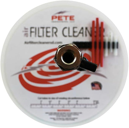 Original Air Filter Cleaner by Pete Industries - Heavy Duty Construction built to last - Made in USA - 360 Degree rotating filter cleaner