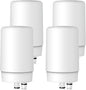 Waterdrop Faucet Water Filter, Replacement for Brita® Filter, Brita® Faucet 36311 On Tap Water Filtration System, FR-200, FF-100 Replacement Filter, White (4 Packs)