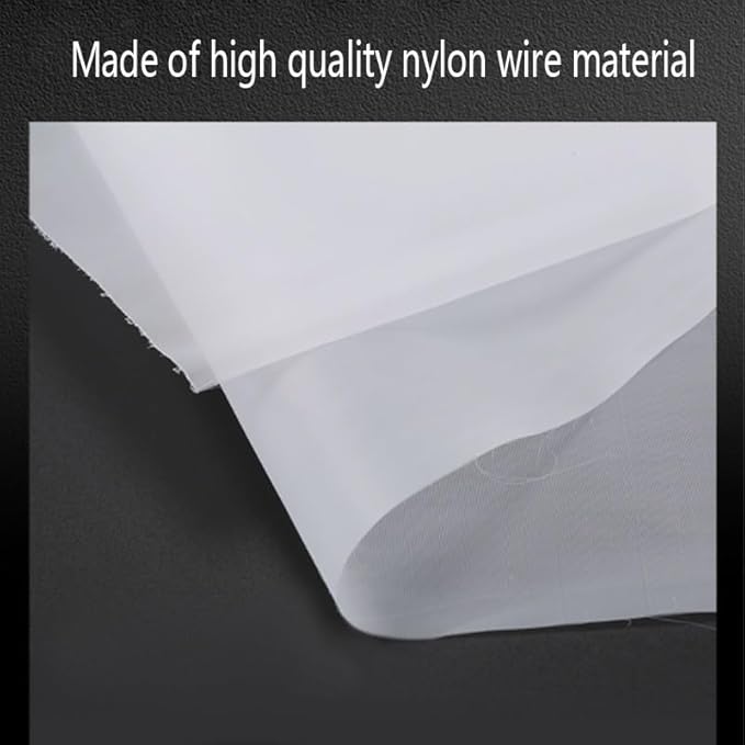 Fine Filter Mesh Nylon Fabric, Recycling Screens for Kitchen Filtration Food Wine 80-500 Mesh(300mesh 48micron,1x10 meter)
