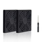 ELUTENG 80mm Fan Filter 2 Pack Ventilation Grill Cover IP40 Dustproof Cool Computer Ventilator Guard with Screwdrivers Dust Filter Kit for 8cm Cooling Fan Compatible for 80x80 Case Fan USB Cooling Fan