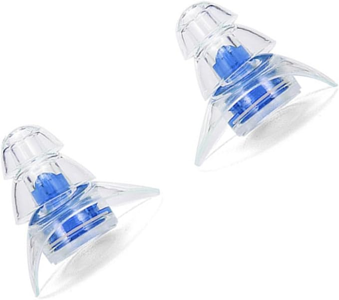 Reusable Silicone Noise Reduction Ear Protection Lightweight for Sleeping Concerts Work Bars Construction Sites Blue