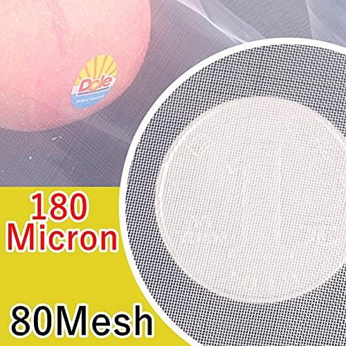 Fine Filter Mesh Nylon Fabric, Recycling Screens for Kitchen Filtration Food Wine 80-500 Mesh(80mesh 180micron,1x1 meter)