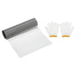 PATIKIL 40" L x 16" W Woven Wire Mesh, 100 Mesh 304 Stainless Steel Air Vent Filter Screen with Gloves for Window Security Vent Cover Filtration Animals Fence