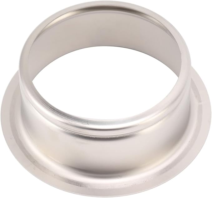 Extended Sink Flange Stainless Steel Deep Garbage Disposal Flange with Rubber Gasket Food Waste Filtering Replacement Part for 3 Bolt Mount Kitchen Sink Drain