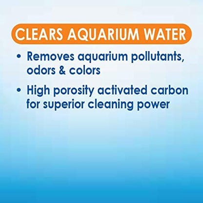 API SUPER ACTIVATED CARBON Aquarium Canister Filter Filtration Pouch 1-Count, White (729A)