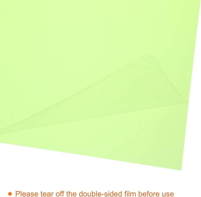 uxcell 4Pcs A4 Gel Light Lighting Filter Overlay Transparent Color Correction Plastic Vinyl PVC Sheets Photography Television Fluorescent Yellow,0.2mm