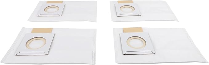 5-Layer Electrostatic Fleece 197903-8 Filter Bags With Rubber Seal For 36V 18V X2 Backpack Vacuum XCV05 XCV09 XCV10 Dust Collection 4-Pack ﻿(4 PACK)