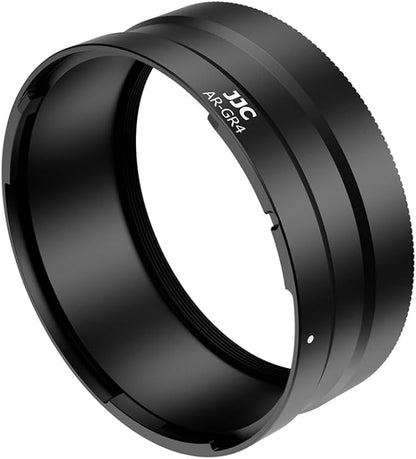 JJC Lens Filter Adapter for Ricoh GR IV GRIV GR4 HDF Monochrome Digital Camera with GW-4 Wide Conversion Lens or 49mm Thread Filter, Replaces Ricoh GA-3 for GR 4 Accessories