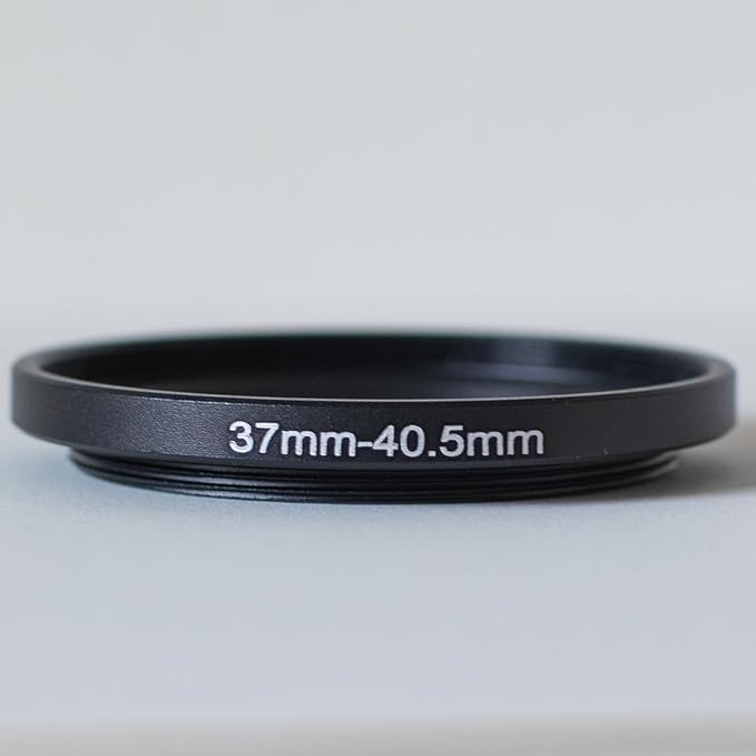 37-40.5mm Metal Step-Up/Down Ring Adapter Compatible with Mirrorless Cameras DSLR Lens, UV CPL ND Filter Thread Converter, Black (37-40.5)