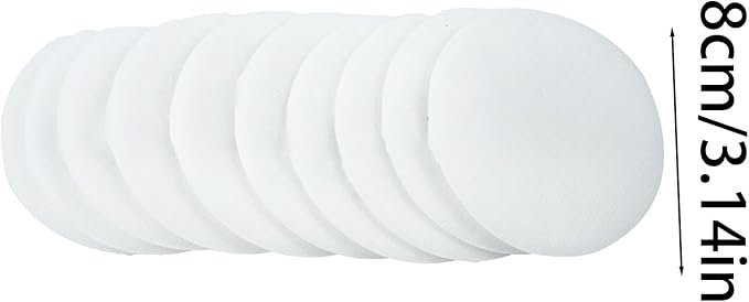 10 Pieces Filter Face Accessories Filter Parts 8 Centimeter Diameter Round for Dust Proof Integrated Respirator Mask