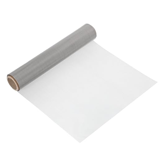 uxcell 50 Mesh 118" x 12" Woven Wire Mesh, 304 Stainless Steel Air Vent Filter Screen, Window Screen Mesh for DIY Projects Vents Cover Filtration Animals Fence