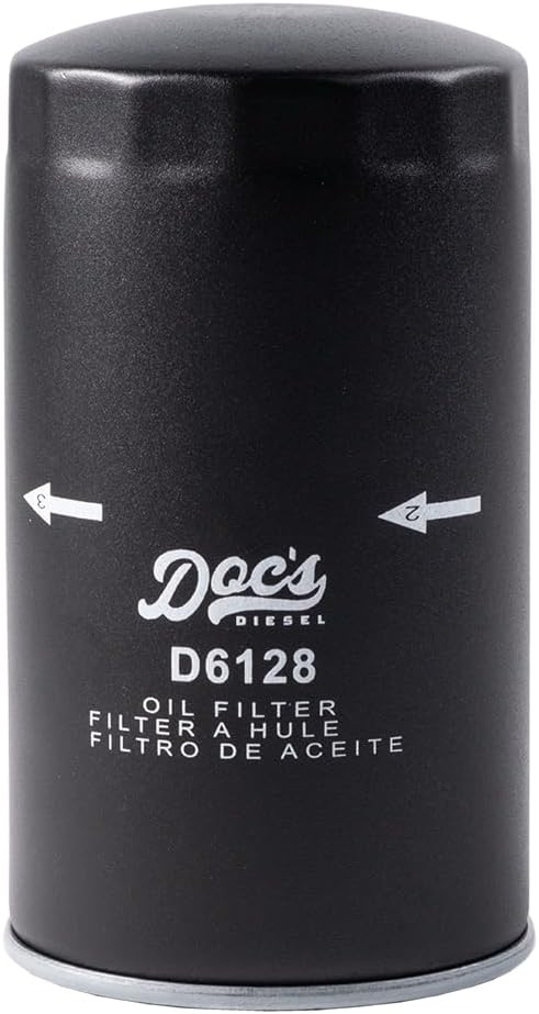 Doc's Diesel Oil Filter 12-Pack D6128-12 | Compatible with Ford 6.7L Powerstroke F250, F350, F450, F550 2011+, Ford 6.7L Powerstroke F650, F750 2017+ | Replaces FL2051