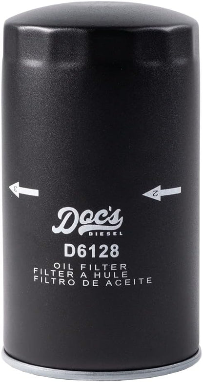 Doc's Diesel Oil Filter 12-Pack D6128-12 | Compatible with Ford 6.7L Powerstroke F250, F350, F450, F550 2011+, Ford 6.7L Powerstroke F650, F750 2017+ | Replaces FL2051