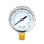 Joywayus Pressure Gauge 0 to 60 PSI Brass 1/4" Male NPT Thread Lower Mount, Multiple Function
