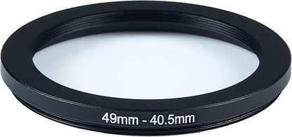 49mm to 40.5mm Step-Down Ring Filter Adapter for All Brands UV ND CPL Metal Ring Step-Down Rings Adapter Filter (49mm-40.5mm)
