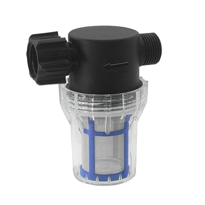 GIEX 100 Mesh Garden Hose Filter with Quick Connect, 3/4" GHT Thread Inline Sediment Trap for Pressure Washers, Sprinkler Systems & General Garden Irrigation