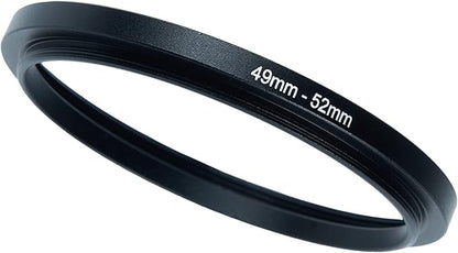 49mm to 52mm Step-Up Ring Filter Adapter for All Brands UV ND CPL Metal Ring Step-Up Rings Adapter Filter (49mm-52mm)
