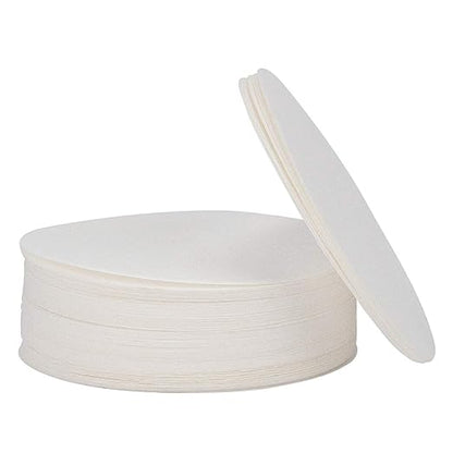 Labasics Qualitative Filter Paper Circles, 55 mm Diameter Cellulose Filter Paper with 15-20 Micron Particle Retention Medium Filtration Speed, Pack of 100