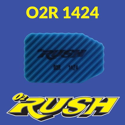 O2 RUSH High-Performance Foam Air Filter fits GAS GAS MC 50 & KTM 50 SX – Race-Proven Saw-Tooth Technology, Washable & Reusable(OEM 452 06 015 000)