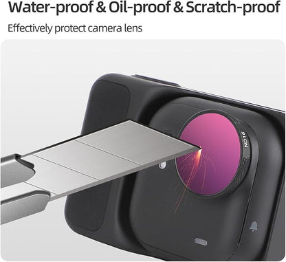 Black Mist 1/4 Lens Filter Compatible with Insta363 GO Ultra Camera Accessories Waterproof Scratch-Resistant