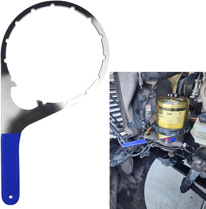 8" 482017 Fuel Filter Collar Vent Cap Wrench for Davco Fuel Pro 482, 483, 485, 487, 488, 782 and Shop Pro FXP, Metal Oil Water Separator Oil Fuel Filter Wrench