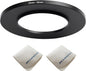 52mm Lens to 82mm Camera Lens Adapter 52mm to 82mm Step Up Ring Adapter Ring for All Brands of UV ND CPL, with Premium Lens Wiping Cloth 2 Pack (52mm-82mm)