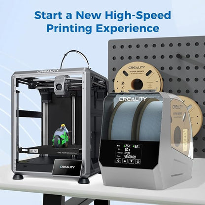 Official Creality Space Pi Filament Dryer Plus, 2 Spool 3D Printer Filament Storage Box, 360° Fast Heating Dry Box with LCD Screen, One-Key Drying for PLA PETG ABS TPU PC PP ASA PET PETG-CF