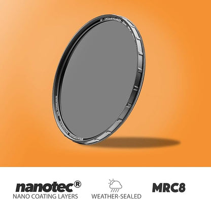 86mm X2 CPL Circular Polarizing Filter for Camera Lenses - AGC Optical Glass Polarizer Filter with Lens Cloth - MRC8 - Nanotec Coatings - Weather Sealed by Breakthrough Photography