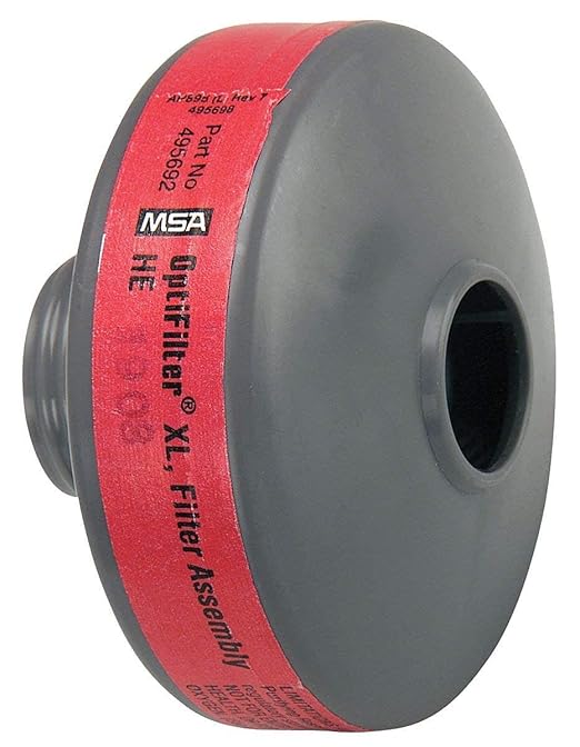 MSA 10042346 OptimAir TL Powered Air-Purifying Respirator Cartridge - OptiFilter XL: Helium (HE), Quantity: 20 per Pack, Dusts/Particles/Mists Respirator Cartridge