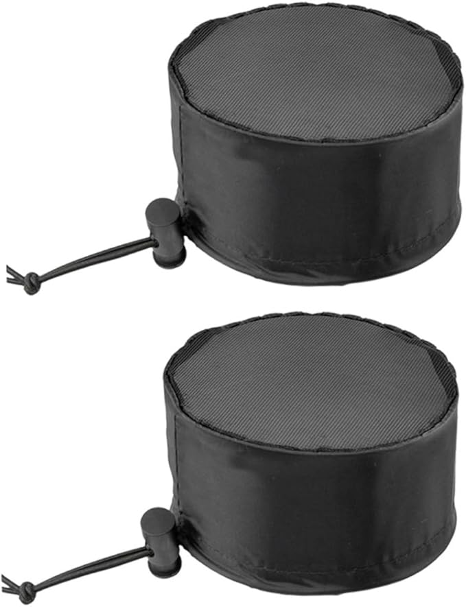 2-Pack Grow Tent Vent Covers Drawstring and Fixed Buckle 20x16.5cm Oxford Cloth Dust Protection for Plant Grow Tents