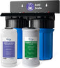 iSpring Anti-Scale Whole House Water Filter System, Reduces up to 99% Chlorine, Odor, and Sediments, 2-Stage Water Descaler and Whole House Water Filter, 1" Inlet/Outlet, Model: WGB21B-DS