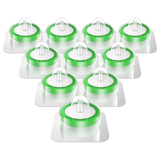 SimPure Sterile Syringe Filter PES 200 Pack, 0.22um Pore Size, 33mm Membrane Diameter, Hydrophilic Filtration High Throughput Sterile Packed Individually