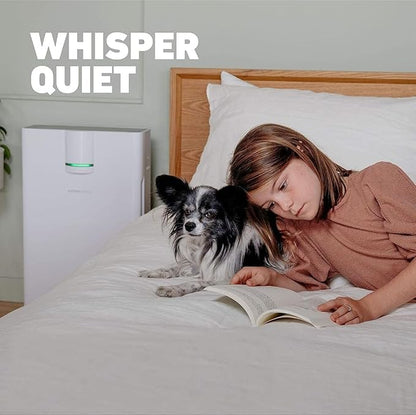 HATHASPACE HSP002 True HEPA Air Purifier for Home, Removes 99.9% of Dust, Smoke, Pet Dander, Odors, VOCs, Covers Up to 1500 Sq. Ft, Quiet Air Cleaner with Smart Sensor for Bedroom & Large Rooms