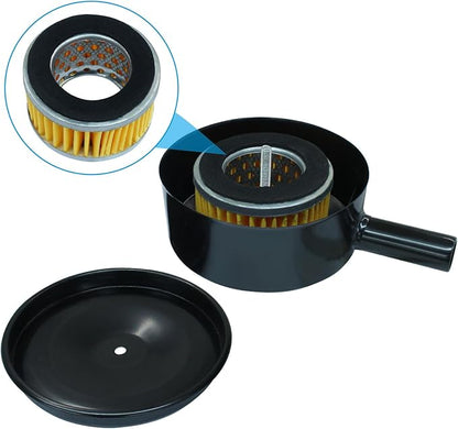 Zorfeter 20mm Threaded 1/2" PT Air Compressor Silencer Intake Noise Muffler Replacement, Air Filter Element Accessories Air Compressor Parts HE014A