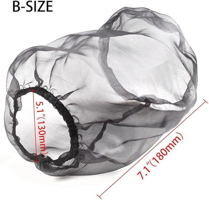 Car Intake Filter Mesh Cover Polyester Cloth Oilproof and Dustproof Cover Cold Air Filter Protector Cover Rain Sock Protective for Motorcycle Automotive (Type B Red)