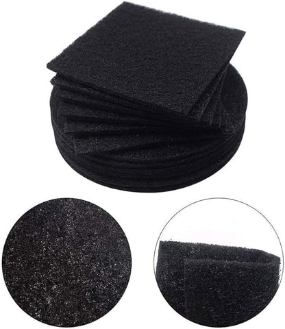 Abakoo Compost Bin Filters, 12 Pack, Activated Carbon Filters for Kitchen Compost Pail Filters Replacement for 1/1.3 Gallon Compost bin, 6 Round and 6 Square 6.5 inch Diameter Measures 4.65 inch