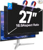2Pack Magnetic 27 Inch Privacy Screen for Computer Monitor 16:9 Aspect Ratio, Hanging Removable Anti-Blue/Glare Protector Film, Anti Spy Desktop Security Private Filter 27in