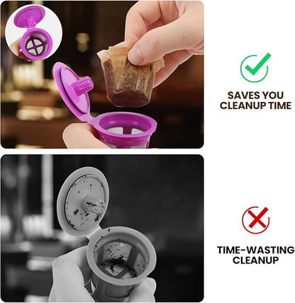 Pro Mael Disposable K Cup Coffee Filters for Keurig Single Cup, Use with Resusable K Cups, White (100 Count)