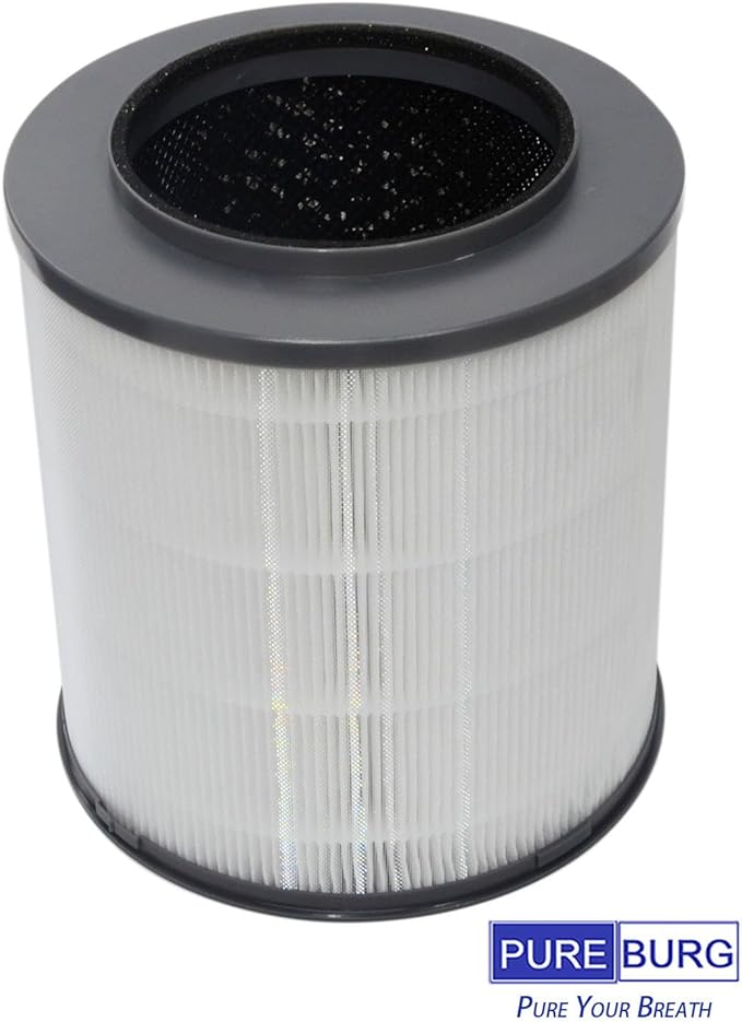 PUREBURG 12030 Replacement Filter Compatible with Clorox 11030 11031 Medium Rooms Air Purifiers,2-Pack H13 True HEPA Activated Carbon 2-in-1 3-Stage Filtration