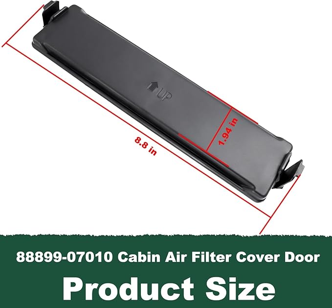 AC Cabin Air Filter Plate Cover Door Panel Fit for Toyota Avalon Camry Highlander Sequoia Sienna Tundra Venza ES350 Lexus RX350 Replace 88899-07010