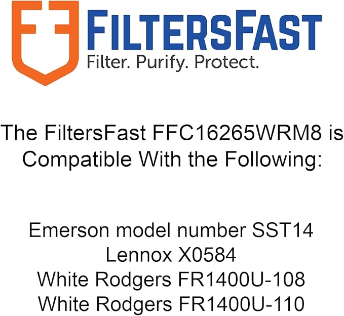 Filters Fast Compatible Replacement for White Rodgers 16x26x5 Air Filter MERV 13 F825-0548 Pleated AC Furnace Air Conditioner Filters Actual Size: 16.12 x 25.75 x 4.87, 2-Pack