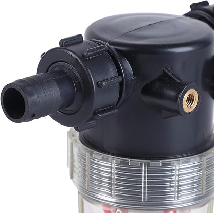 3/4''1/2''hose barb filter, sedimentation filter accessories for inlet water of pressure washer (304 stainless steel, with 40 mesh and 100 mesh filter screens)