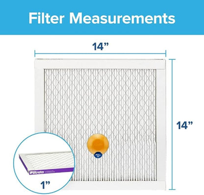Filtrete 14x14x1 AC Furnace SMART Air Filter, MERV 12, MPR 1500, Track Filter Life With Bluetooth Enabled Sensor, CERTIFIED asthma & allergy friendly, 2-Pack (Actual Size 13.84x13.84x1.1 in)