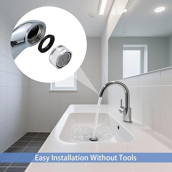 12 pcs Faucet Adapter Kit, CNYMANY Kitchen Aerator Adapter Set Male Female Sink Faucet Adapter Connecting Garden Hose Water Filter Standard Hose via Diverter