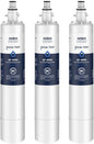 GLACIER FRESH Replacement for RPWFE, RPWF (Built-in CHIP) Refrigerator Water Filter, Compatible with GFE28GYNFS, GFE28GELDS, PFE28KELDS, PFE28KYNFS, GFD28GELDS, PWE23KELDS, PWE23KMKES, 3 Pack